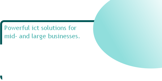 Powerful ict solutions for 
mid- and large businesses.